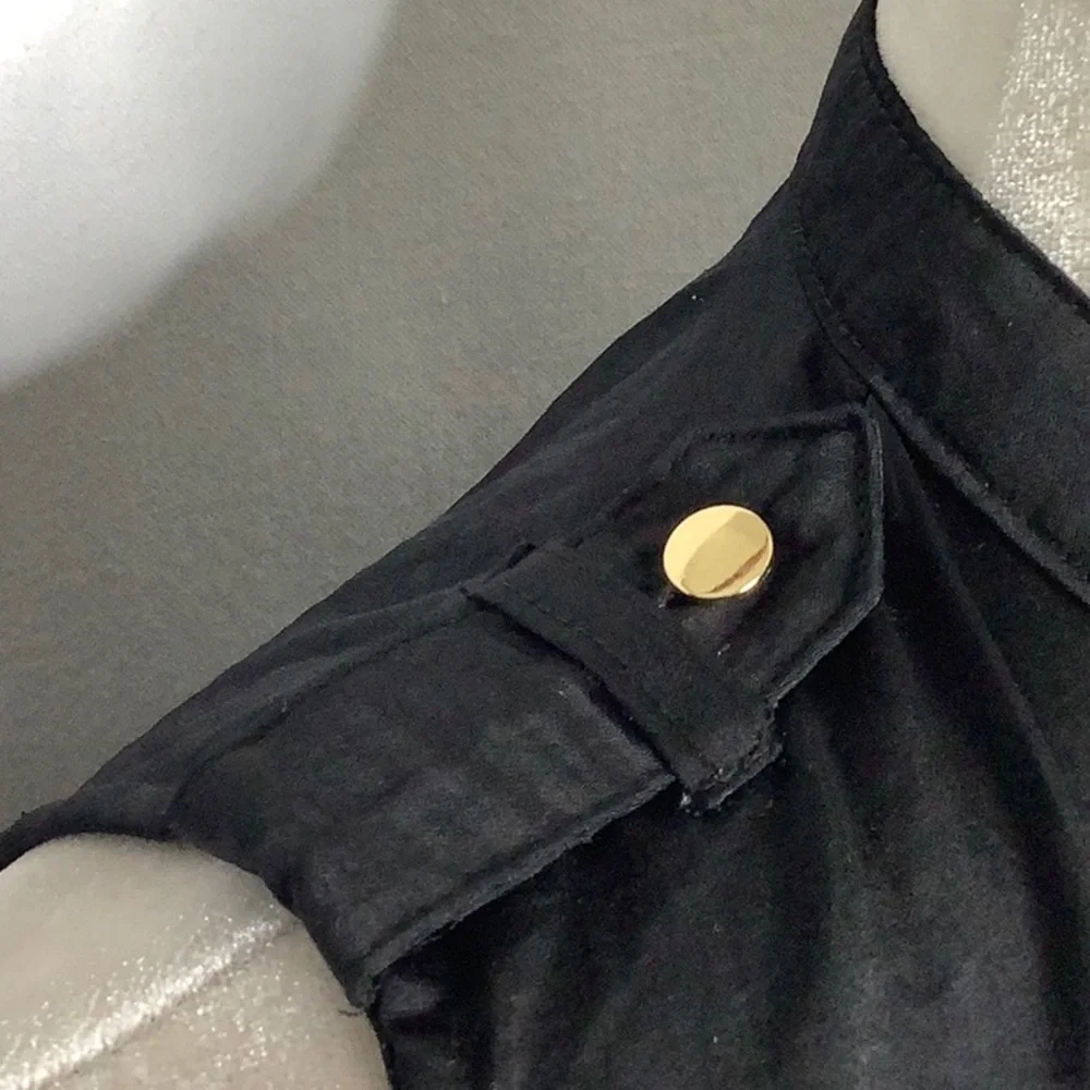 H&M Sleeveless Black Satin Romper Size 8